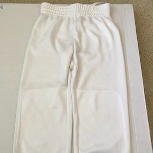 Rawlings baseball pants for T ball white sz small